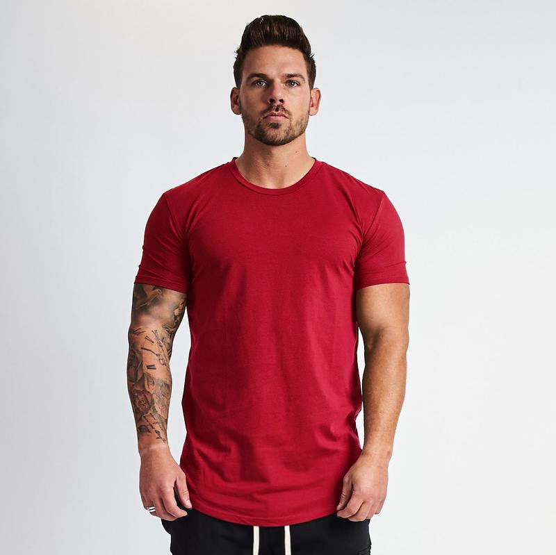 T-Shirt Fitness Homme Slim Fit – Coton Respirant Musculation